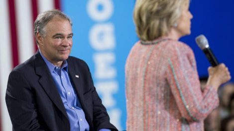 Clintons running mate Kaine: beetje saai en toch populair