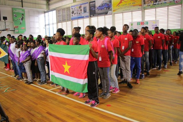 Suriname maakt goede beurt tijdens eerste dag Inter Guiana Goodwill Games 2017