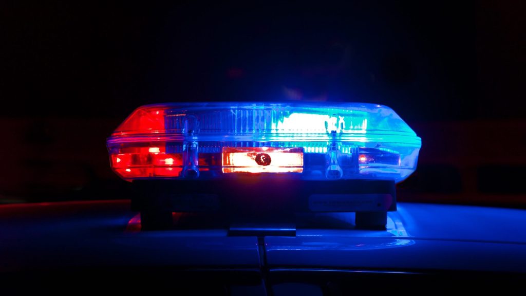Inbreker geraakt door politiekogel