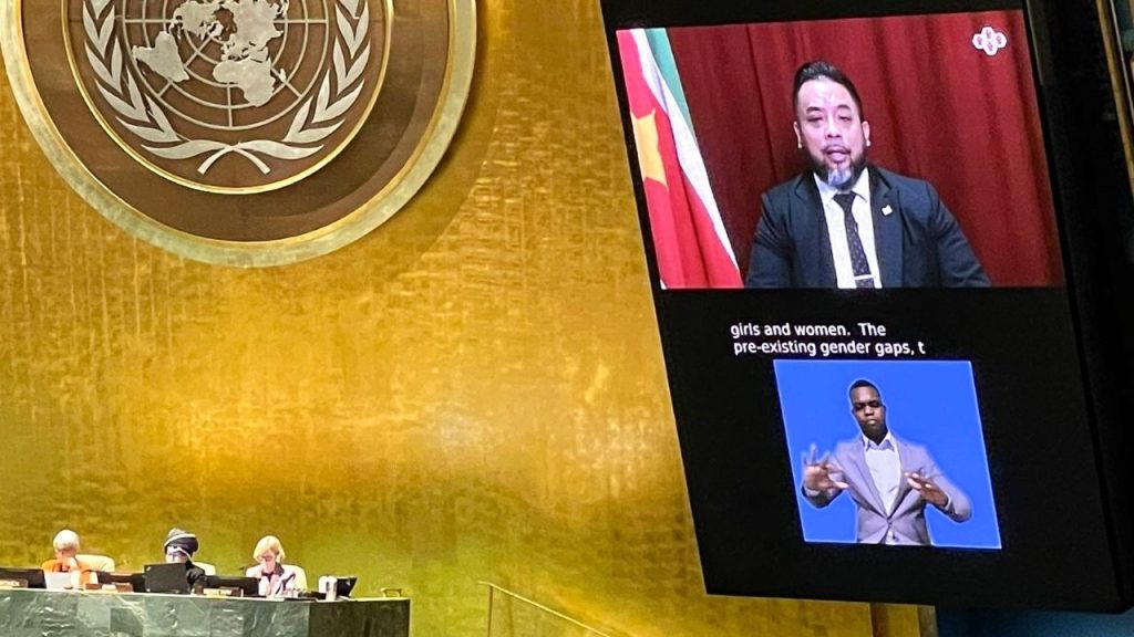 Minister Somohardjo in VN-discussies over status van de vrouw