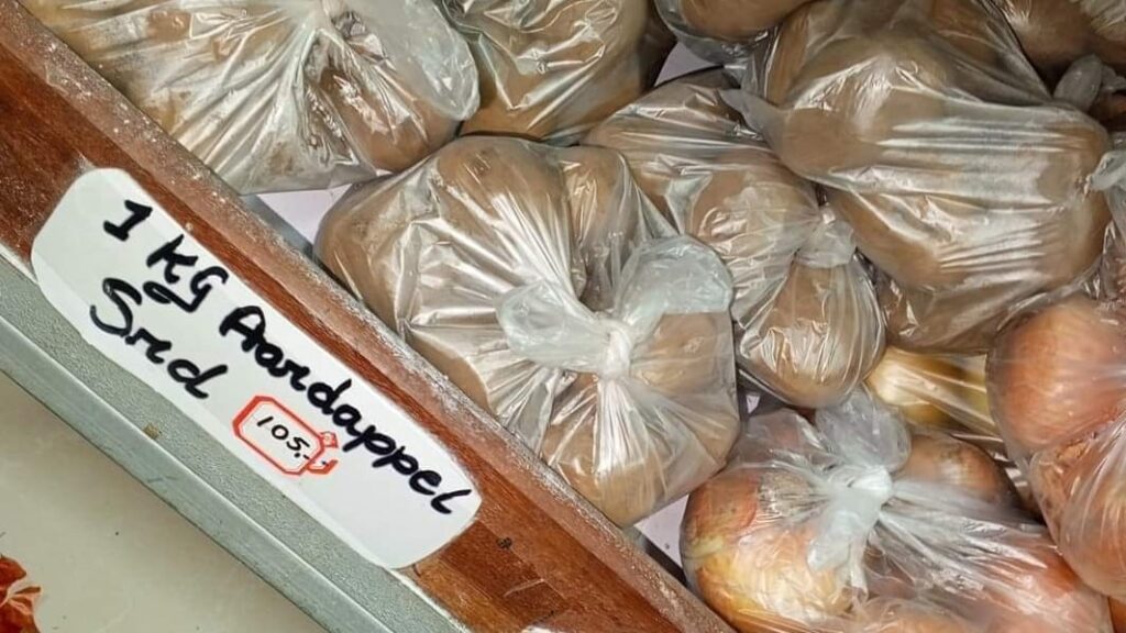 Waarschuwing van EZ: aardappelen niet duurder dan SRD 56,80, uien SRD 71,20